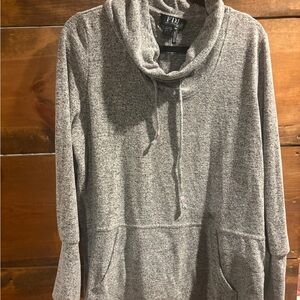 FDJ Gray Cowl Neck Sweater for Women